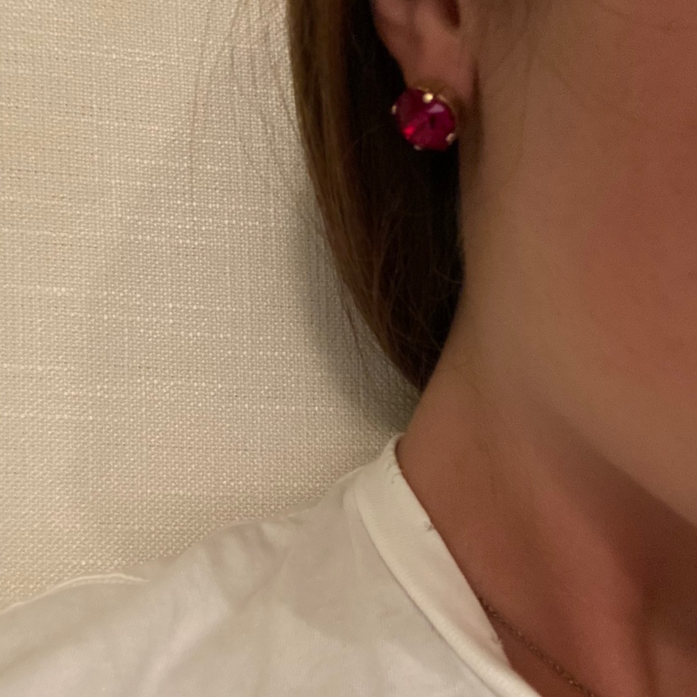 Ruby Stud Earrings - image 7